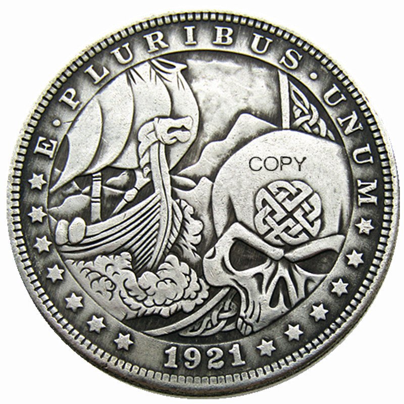 

Серебряные копии монет HB(67) США Хобо 1921 года