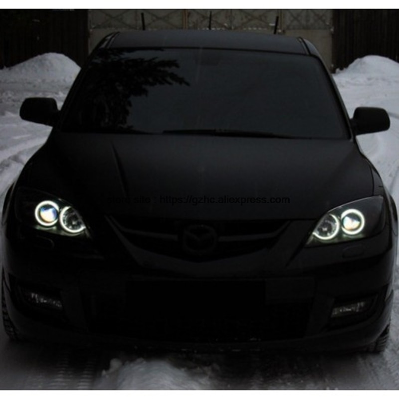 

Для Mazda 3 mazda3 2002 2003 2004-2006 2007 2008 Ультра яркий дневной свет DRL CCFL Angel Eyes Demon Eyes Kit Теплое белое кольцо
