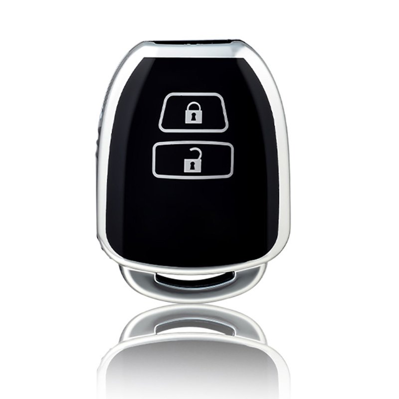 

Чехол для дистанционного ключа из ТПУ с двумя кнопками для Toyota Aqua Ractis Vitz RAV4 HiAce Land Cruiser 2010 - 2019