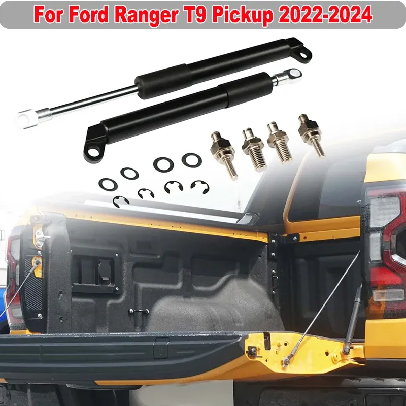 

Вспомогательный амортизатор задней двери для пикапа Ford Ranger T9 2022-2024, замедляющий демпфер, газовая стойка, подъемник, автомобильные аксессуары следующего поколения