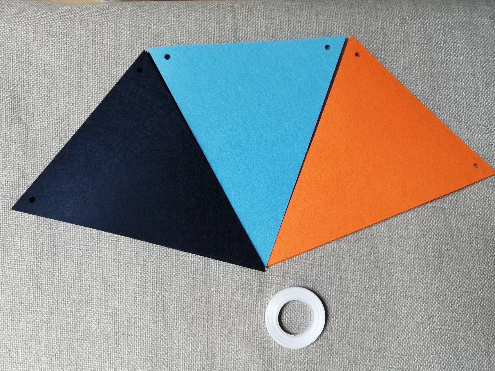 

Триangular pennant banner navy blue orange