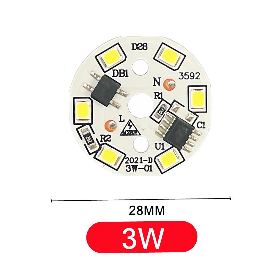 

Светодиодный чип SMD2835 PwwQmm 220В для лампы 12 Вт
