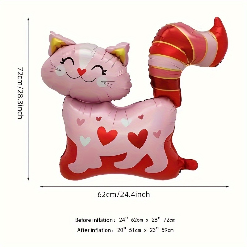 

Розовый воздушный шар в форме кошки MINISO