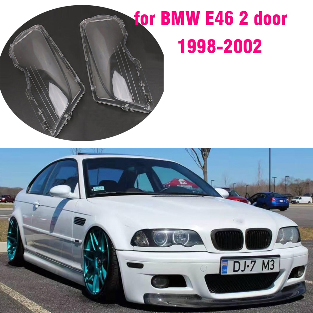 

Для BMW E46 2Door M3 1998-2001 Автомобильная фара прозрачная линза налобный фонарь Прозрачная крышка купе трансформер автомобильные аксессуары