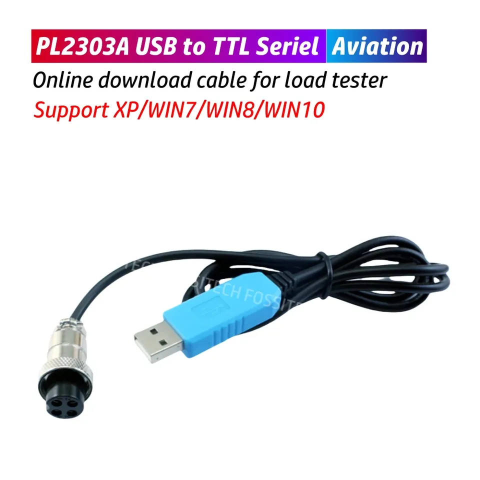 

PL2303A Последовательный кабель USB-TTL Тестер нагрузки EBC/EBD Кабель для онлайн-загрузки Мини-USB Авиационный 4-жильный разъем