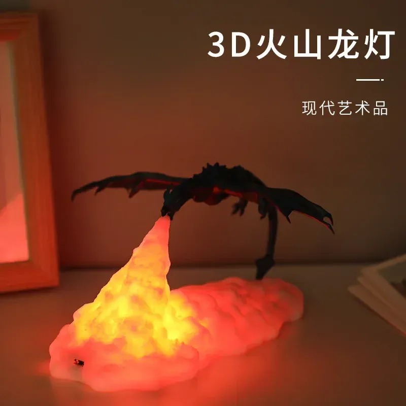 

ЗОДОЛАМП 3D Печатный лед и огонь ночник