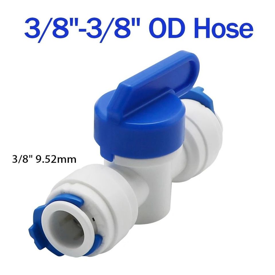 

Пластиковый шаровой кран 1/4", 3/8", 1/2"