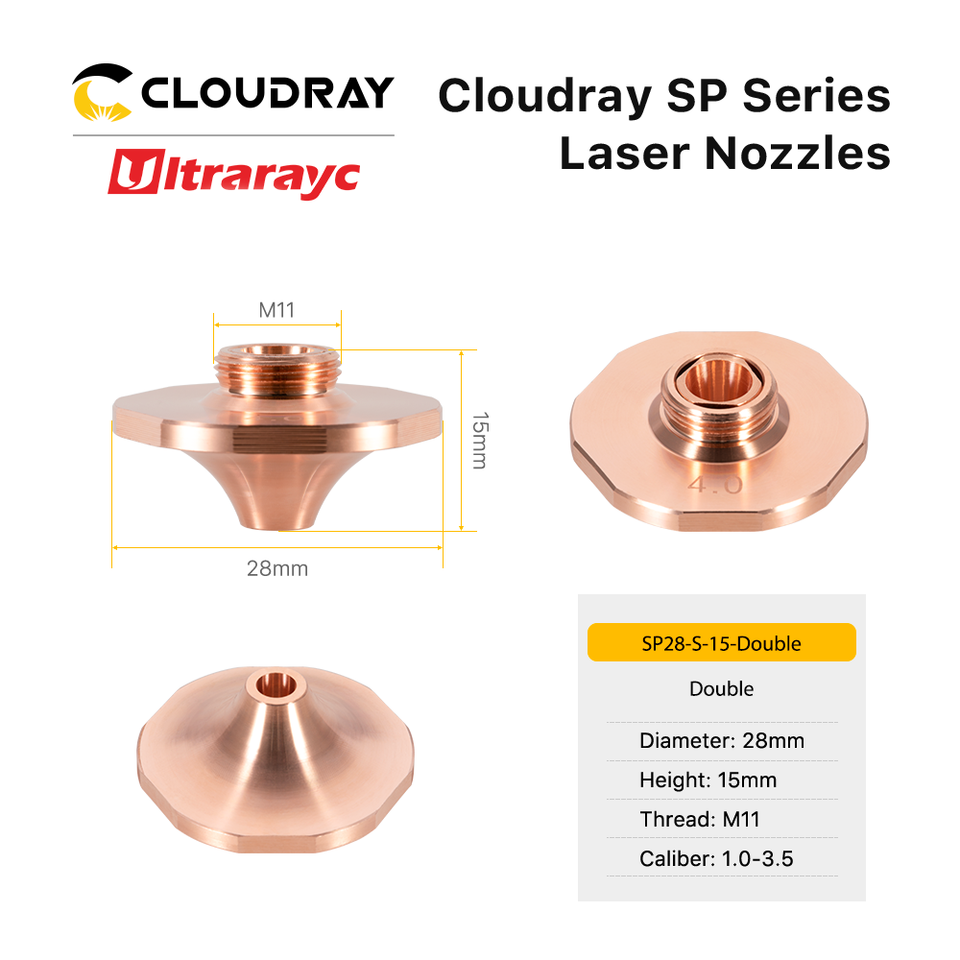 

Лазерное сопло Cloudray SP-S серии, диаметр 28 мм
