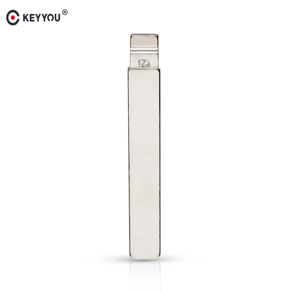 

KEYYOU Car Blank Key Blade NO.123 KEY BLADE FOR NEW TOYOTA Corolla Modified Flip Folding Remote Key Blade Repalcement 123 #