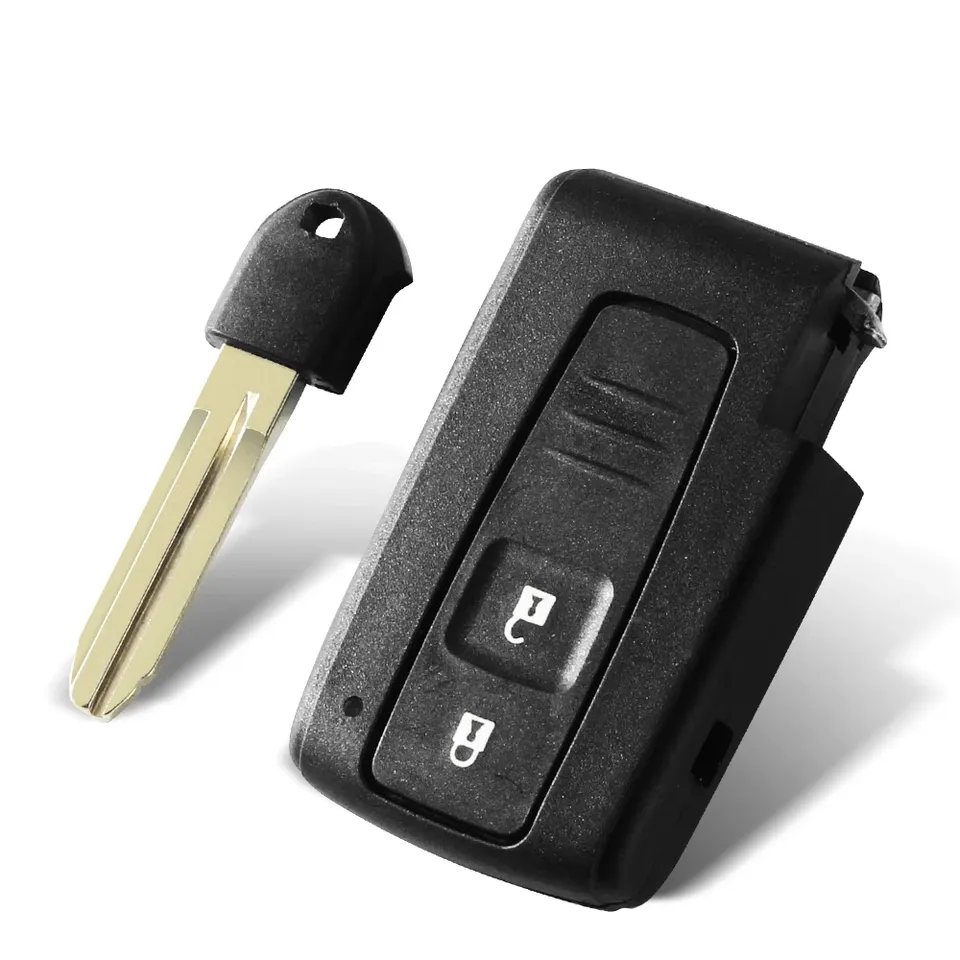 

KEYYOU 10x 2/3 кнопки дистанционного смарт-ключа автомобиля для Toyota Prius 2004-2009 Corolla Verso Camry с/без необрезанного лезвия