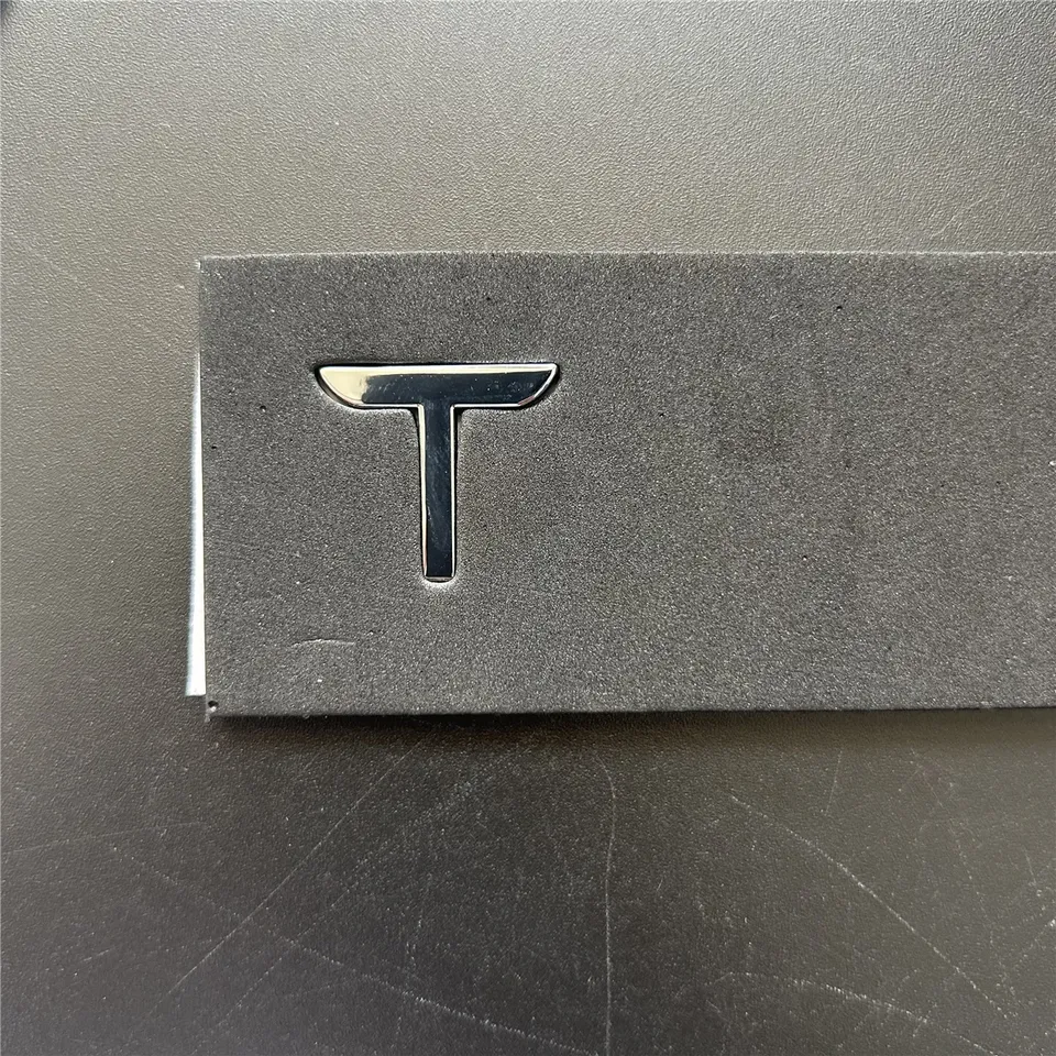 

Наклейка с эмблемой автомобиля из АБС-пластика, черная для Tesla Model 3 Y, авто, хвостовая коробка, украшение на руль, модифицированные аксессуары
