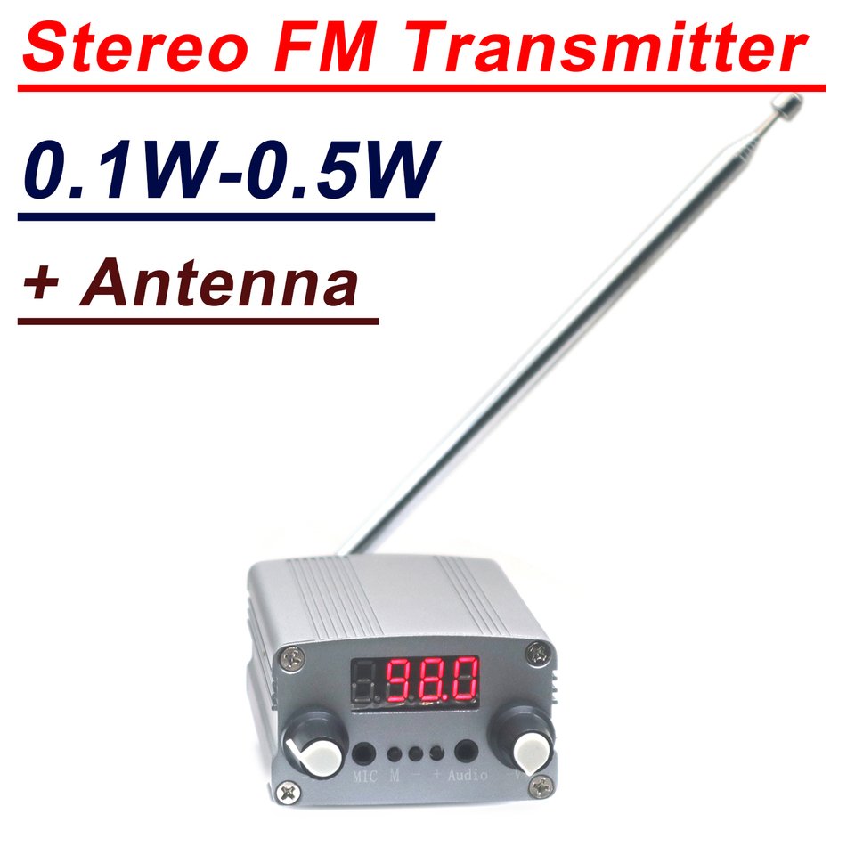 

0,5W FM - передатчик + антенна 75 - 110 МГц стерео - цифровой FM - передатчик METER Churches