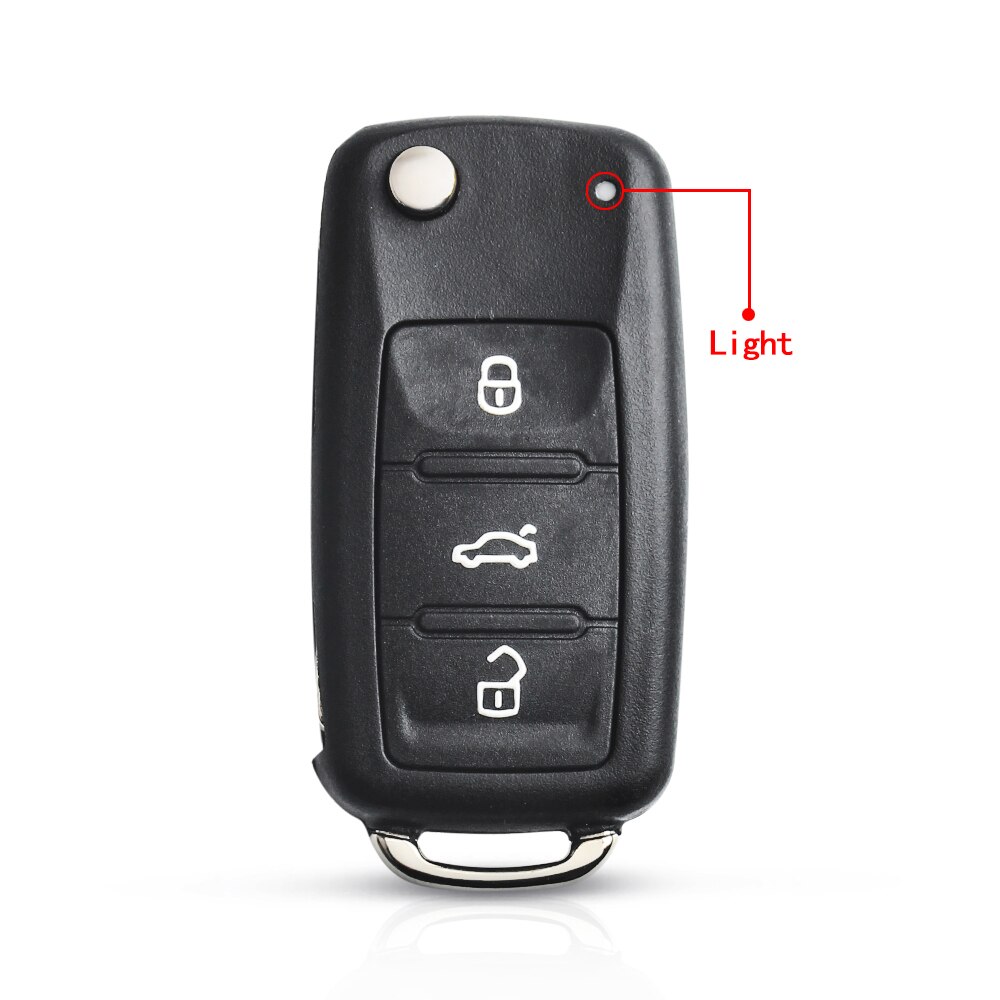 

Складной чехол KEYYOU для автомобильного ключа чехол для VW Volkswagen Golf Mk6 Tiguan Polo Passat CC SEAT Skoda Octavia 3 кнопки