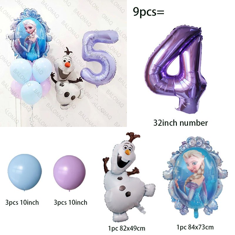 

Набор воздушных шаров Disney Princess Elsa Olaf 9 шт