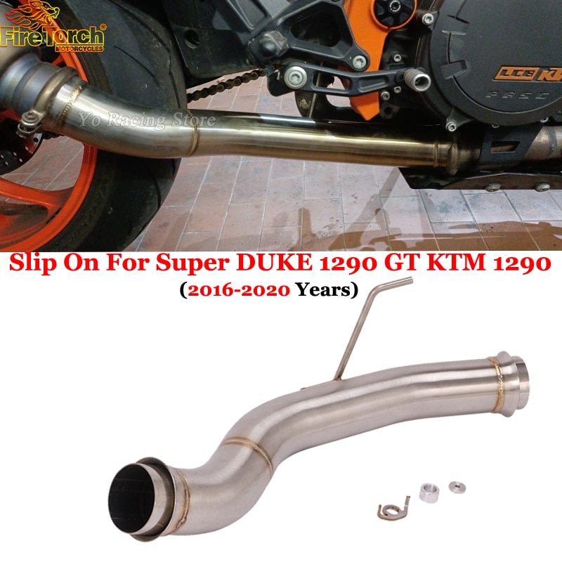 

Надевается для Super DUKE 1290 GT KTM 1290 KTM1290 2016-2020 выхлопная система мотоцикла, выхлопная система, среднее звено из нержавеющей стали
