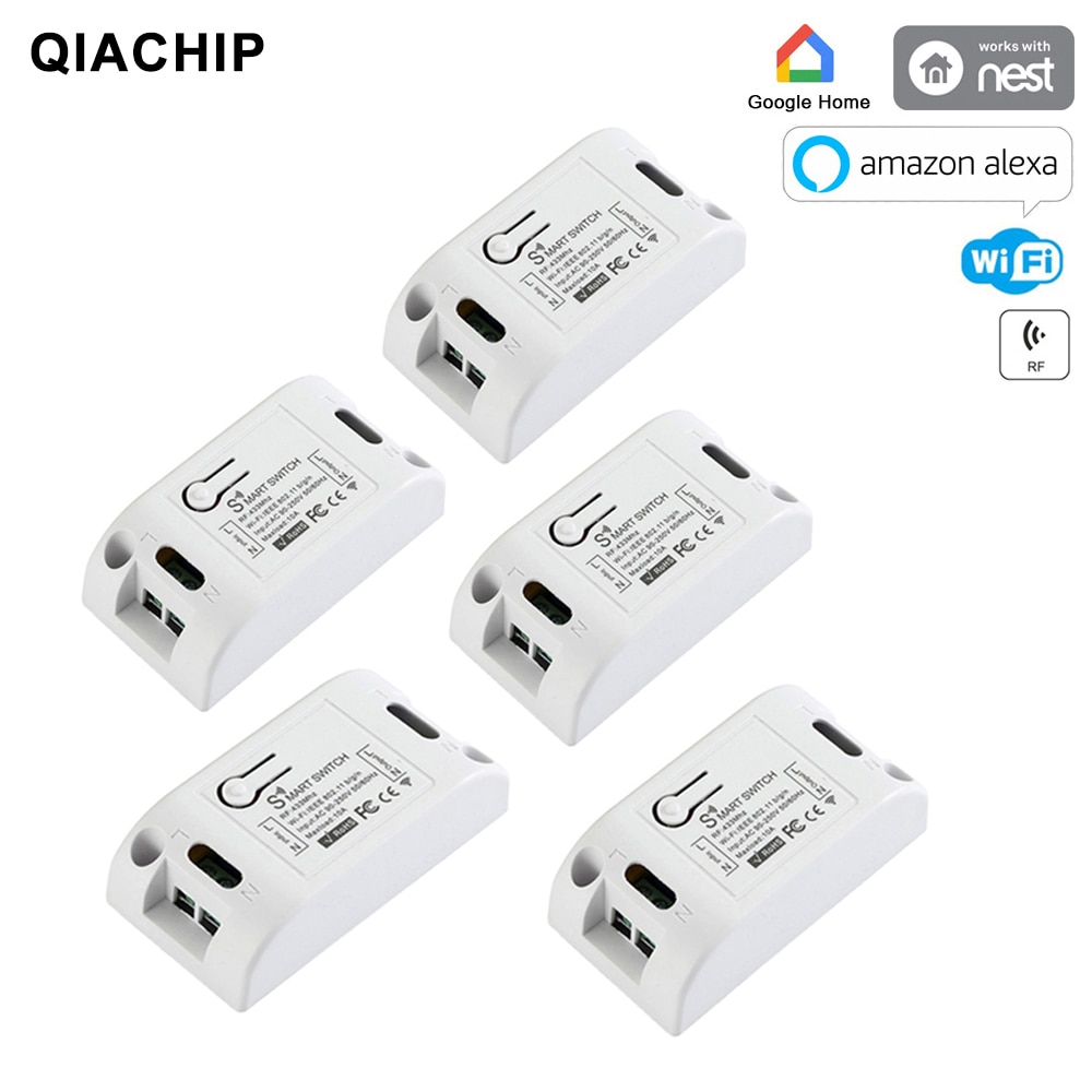 

QIACHIP KR2201W Беспроводной Умный WiFi Выключатель 220В