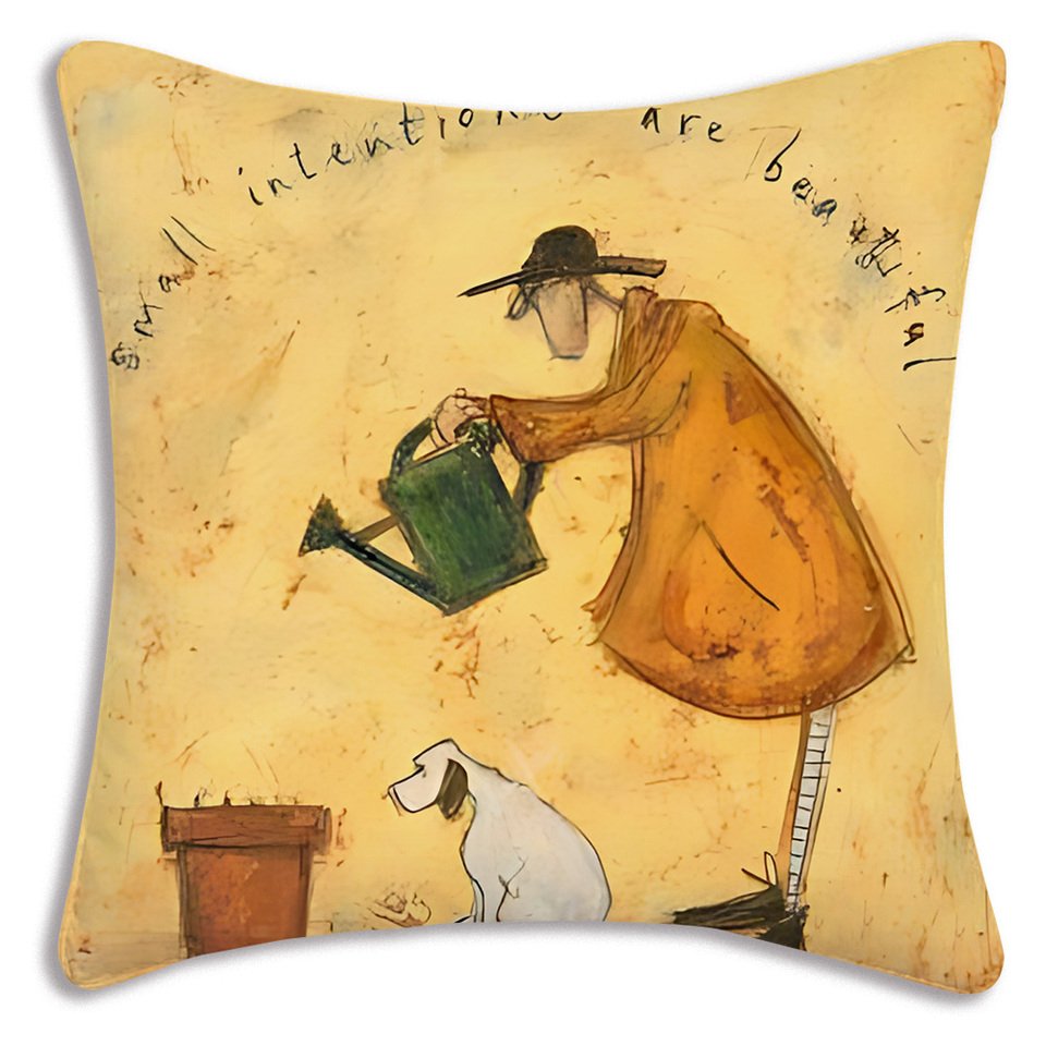 

Pillow Covers Cartoon Sofa Decorative Home Double-sided Printing Short Plush Cute S-Sam T-Toft Cushion Cover