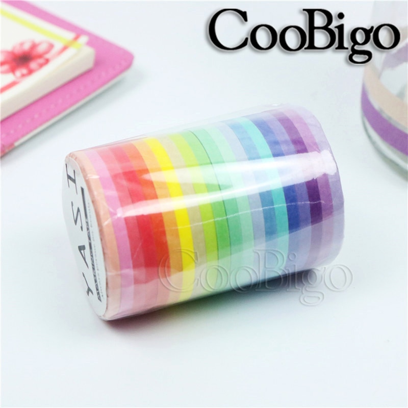 

Декоративная лента Washi 20 рулонов 3мм