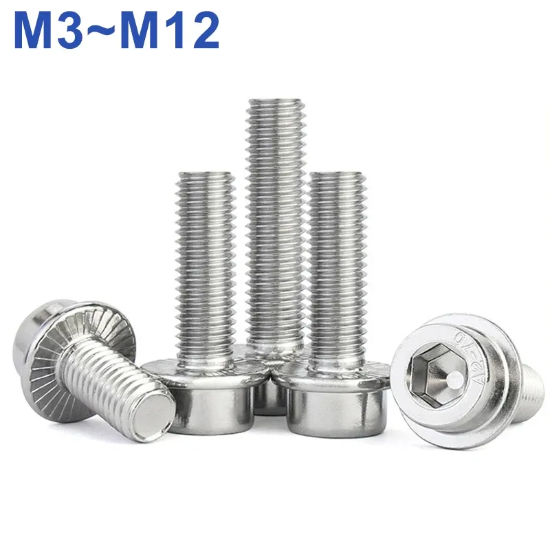 

Нержавеющие винты с фланцем M3-M12 5-60мм