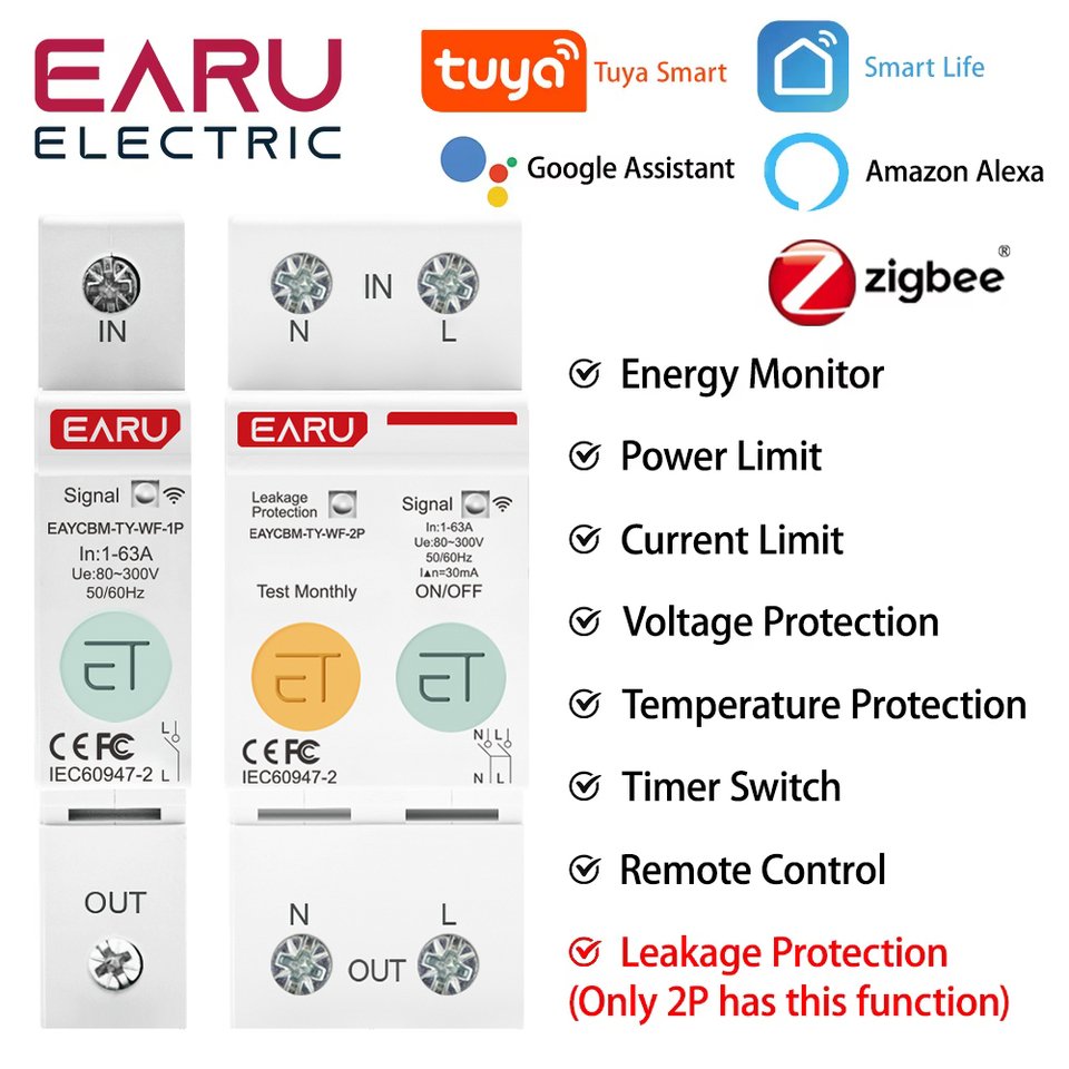 

EARUELECTRIC Умный автоматический выключатель
