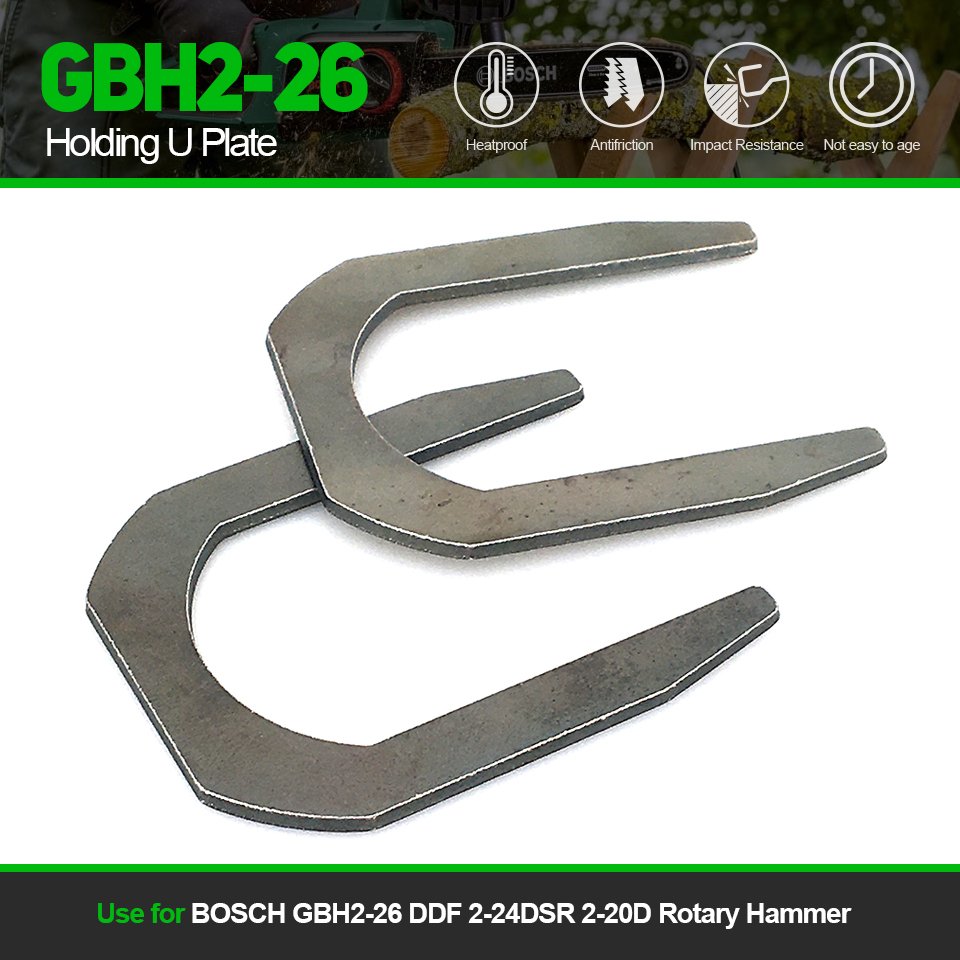 

2 шт., сменная U-образная пластина для BOSCH Φ DDF 2-24DSR 2-20D 1611016003, вращающийся молоток, электроинструменты, запасные части, быстрая доставка