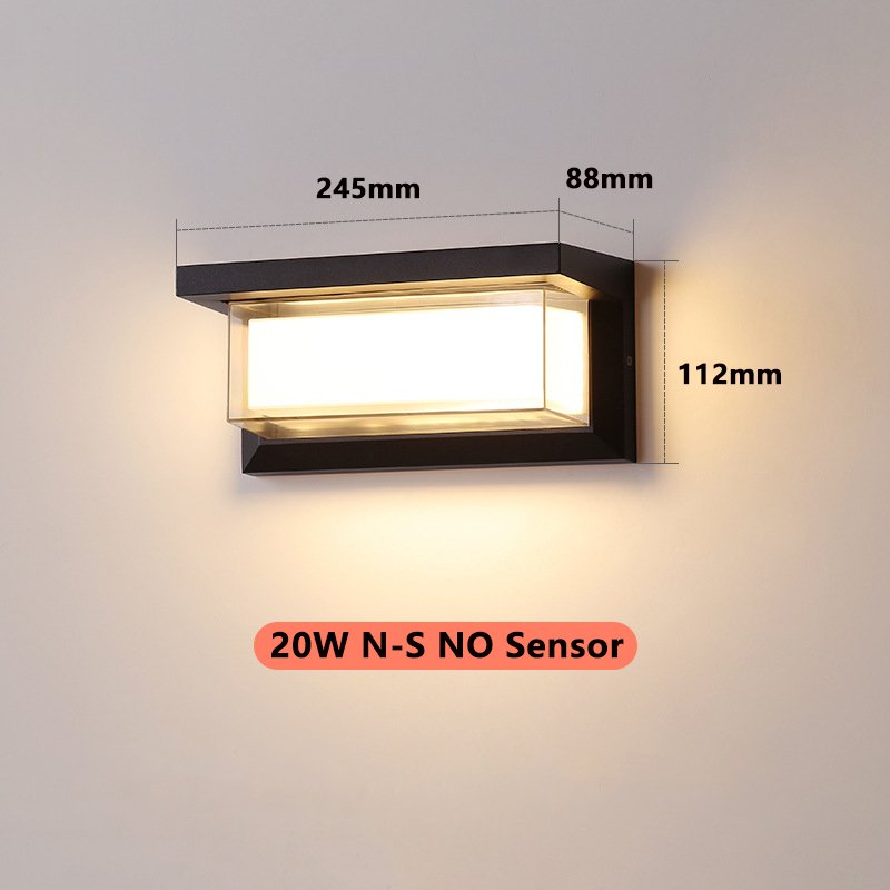 

Настенная лампа с датчиком движения Zhengde lighting, черная, 20 Вт