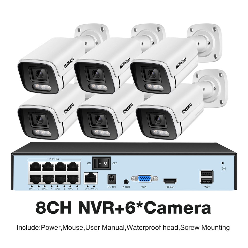 

Новый комплект видеонаблюдения 4K 8MP ip камера Аудио дома H.265 POE для уличная видеонаблюдение уличое системы Xmeye C-RU-System 3led new -NEW NEW