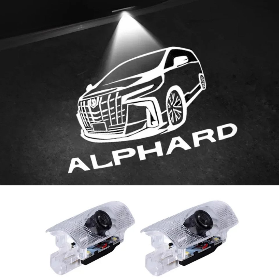

Toyota Alphard Дверной Приветственный Свет 2 Шт./компл. Ghost Shadow Автомобильный Стайлинг Атмосферная Лампа