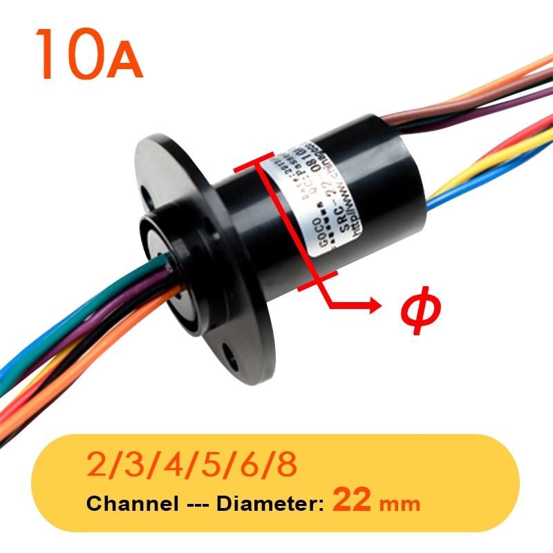 

Контактное кольцо MOTIVE-RC Wind Power Slip Ring 2/3/4/5/6/8 каналов 5/10/15/30/60A
