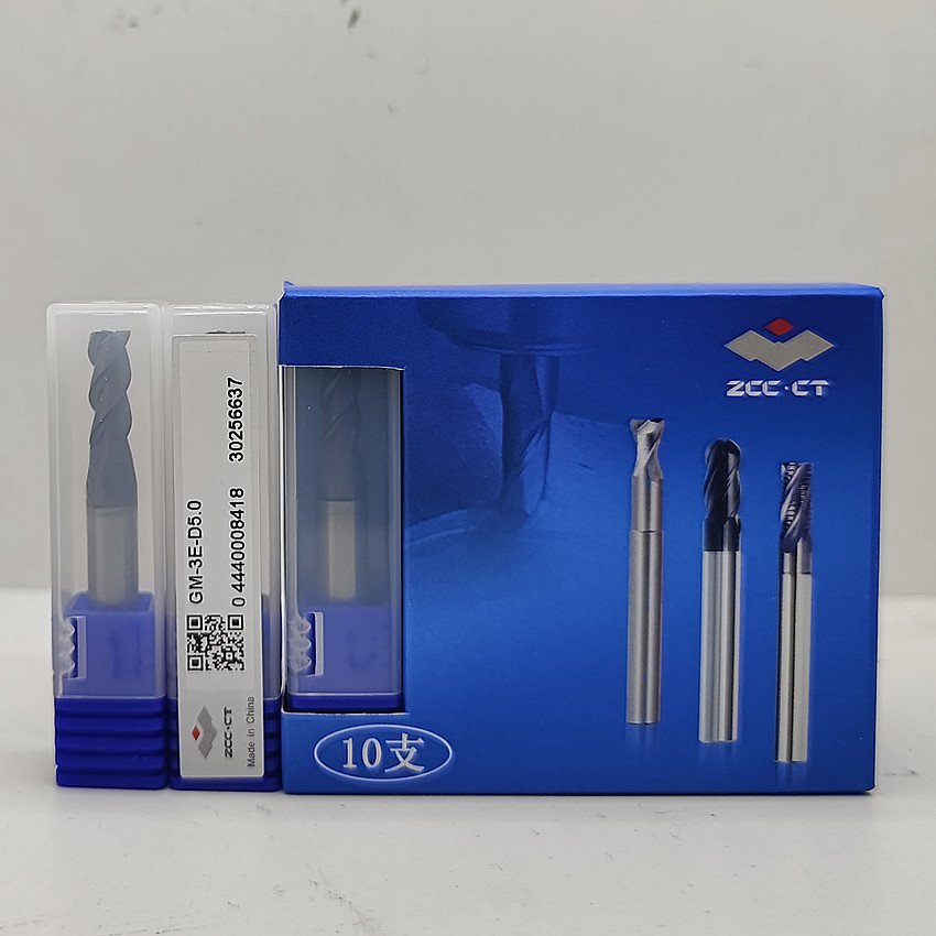 

GM-3E-D5.0 ZCC.CT GM-3E Three blade straight shank flat end milling cutter Φ5.0*6*13*50 3T Flat end mills 3 Flute Flat End Mills