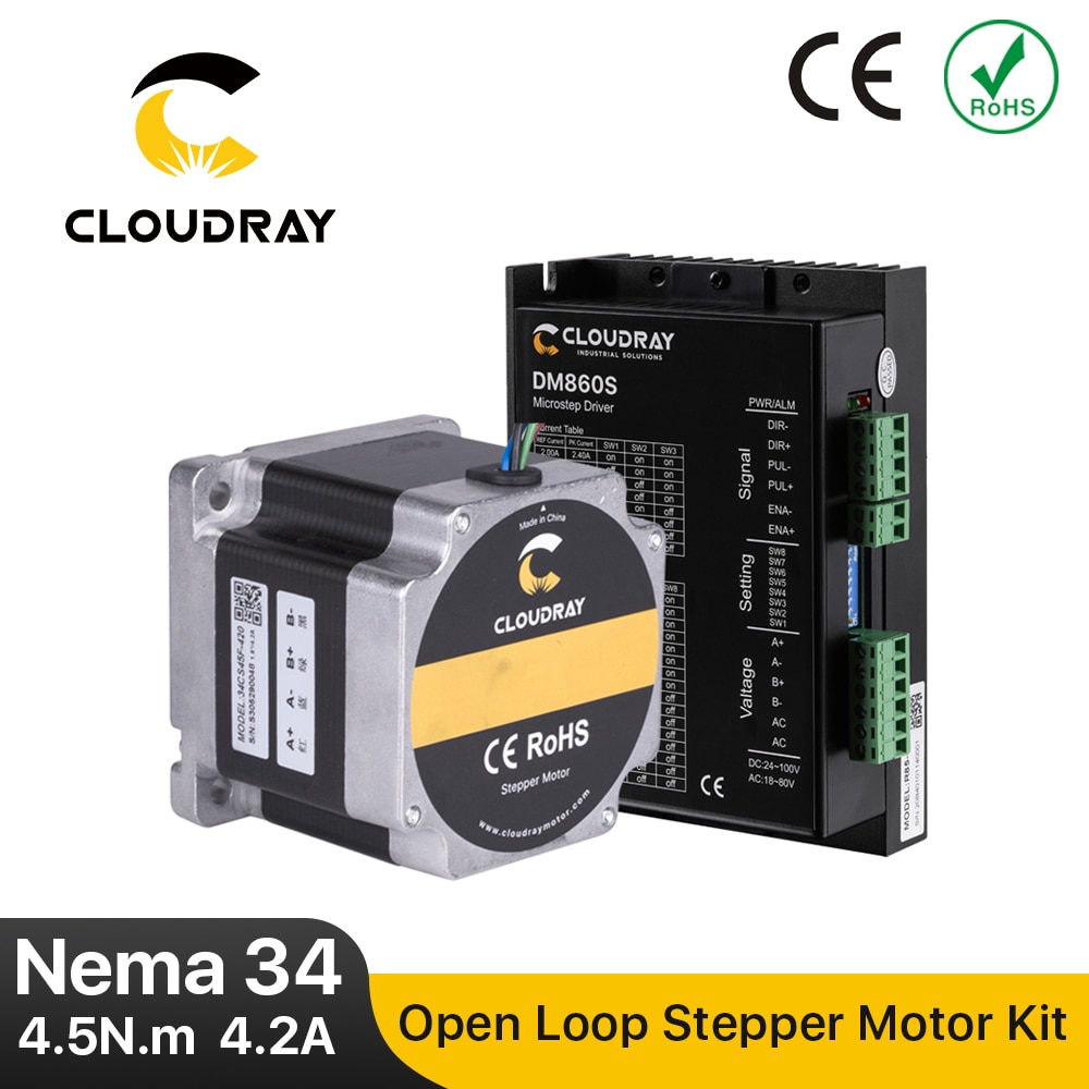 

Набор драйверов Cloudray DM860S для шаговых двигателей Nema 34