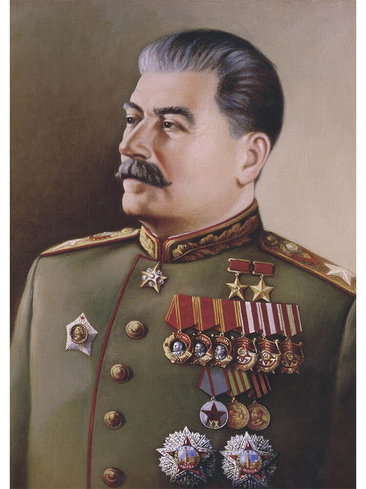

Портрет Сталина на холсте Cuadros