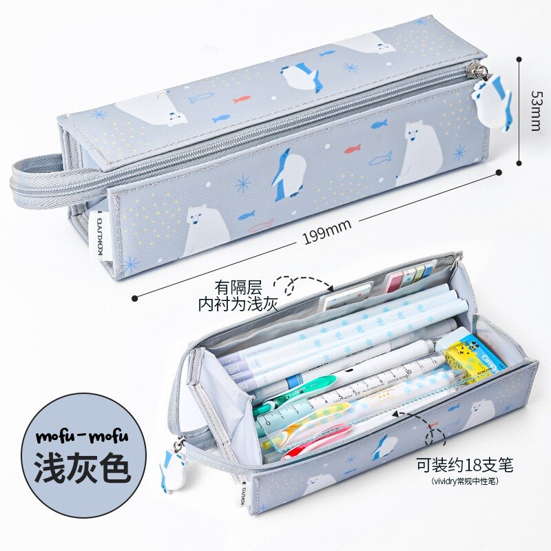 

Японская сумка для карандашей Kokuyo Mofumofu WSG-PC5M22