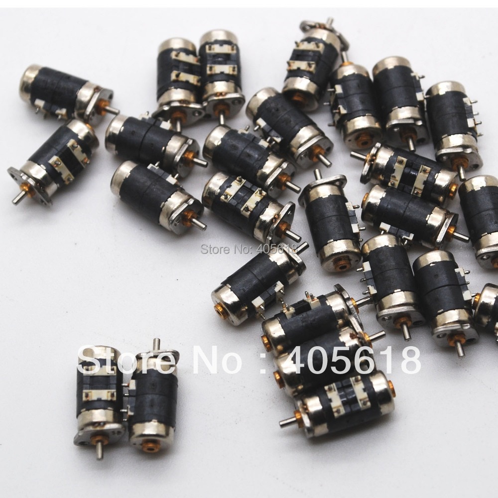 

20 шт. миниатюрный двухфазный шаговый двигатель D6mm x H11mm