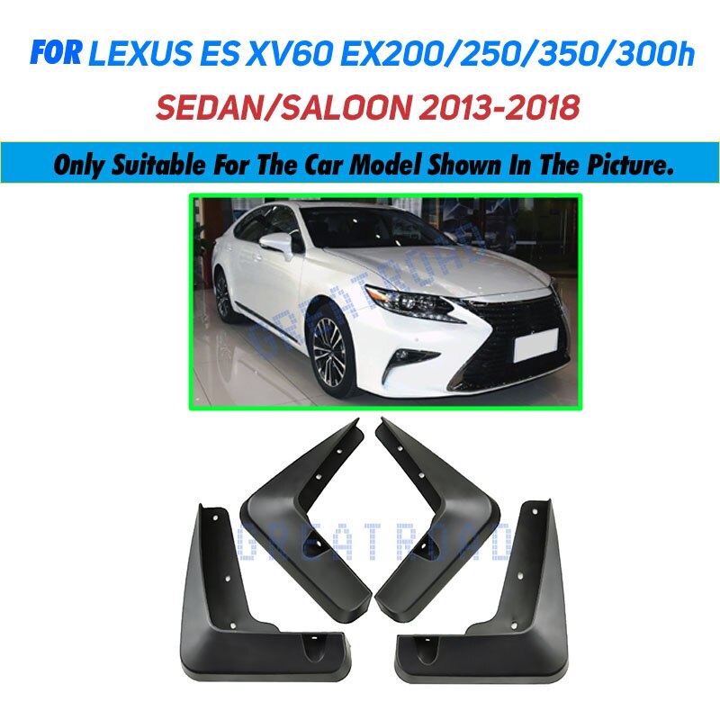 

Комплект литых брызговиков для Lexus ES ES350, ES300h, ES250 2013-2018, брызговики, брызговики, передние и задние щитки от грязи, 2014, 2015