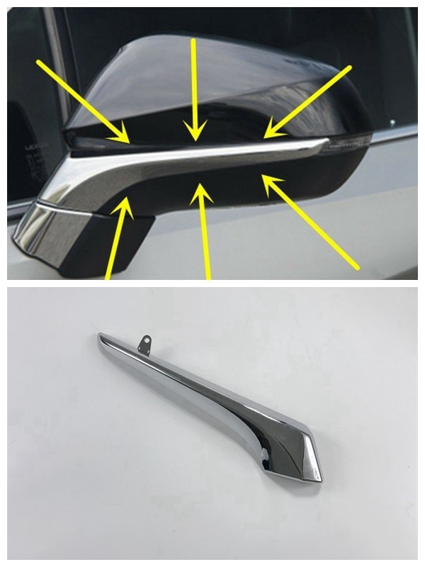 

1 шт. для Toyota Lexus RX300 RX450H NX200 RX200T NX300H корпус заднего зеркала гальванизированная яркая полоса