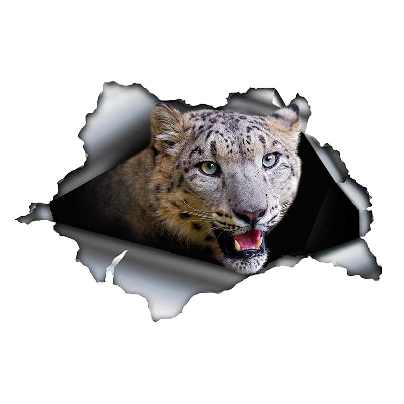 

S50181 #13/15/17 см Индивидуальная ПВХ наклейка Снежный Леопард Автомобильная наклейка на мотоцикл ноутбук декоративные аксессуары