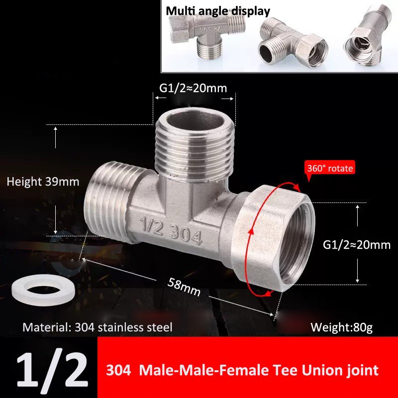 

Муфта подвижная из нержавейки 304 1/2 BSP