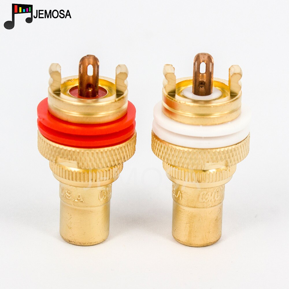

JEMOSA RCA Jack & Plug, белый, красный