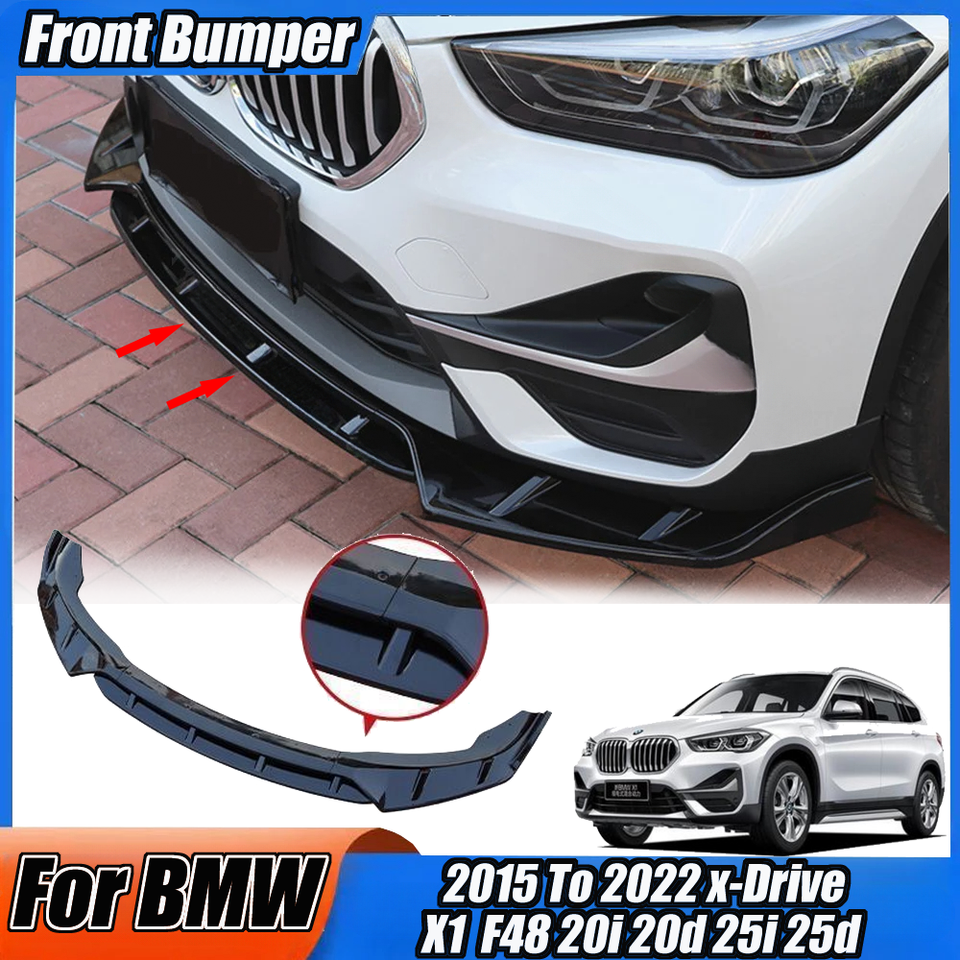 

Для BMW F48 X1 20i 20d 25i 25d x-Drive 2015–2022 Автомобильный передний бампер, спойлер, сплиттер, диффузор, сепаратор, крышка, комплекты кузова