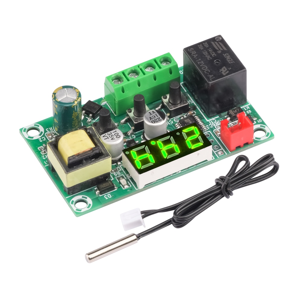 

W1209 AC 110-220V Температура отопления охлаждения переключатель контроля температуры термостата-50-110 ° C контроллер температуры
