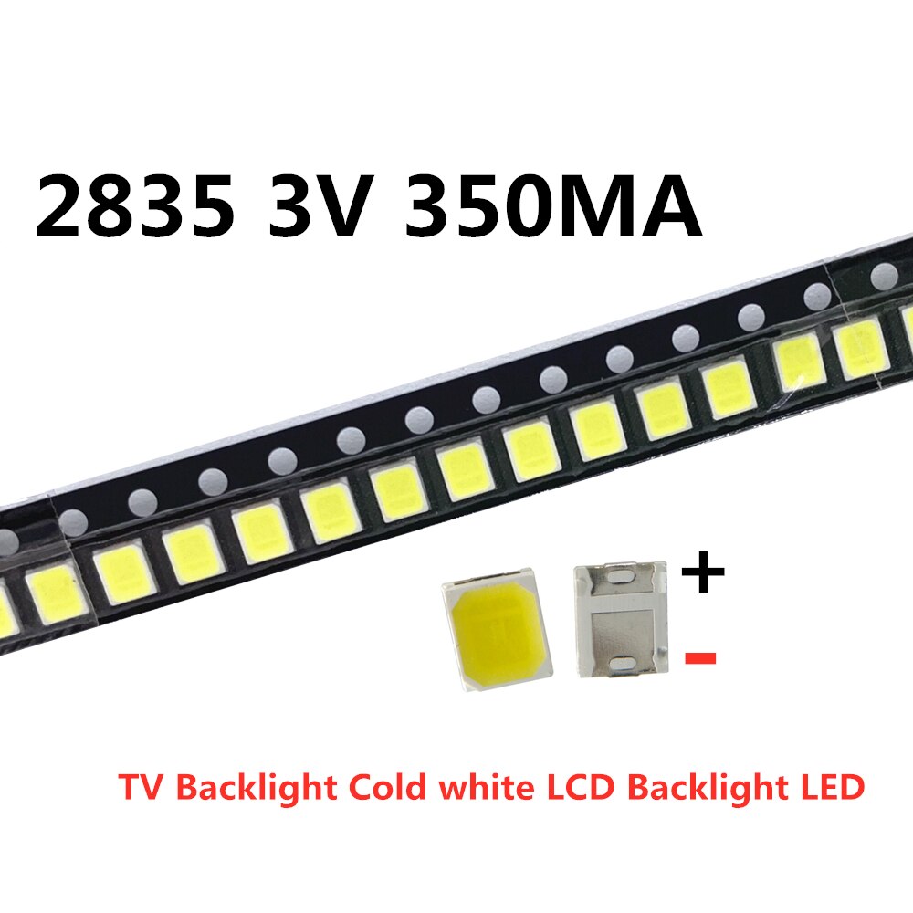

Светодиоды SMD 2835 3528 1210 3В 2Вт холодного белого цвета (100 шт.)