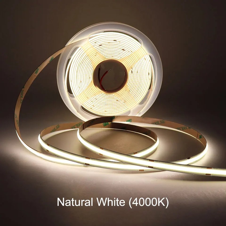 

FREEBEAM Светодиодная лента COB 8мм 12V 24V 5M/10M 2700K-6000K