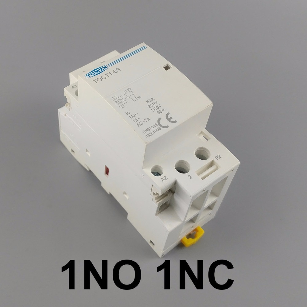 

CT1 2P 63A 1NC 1NO 220 В/230 В 50/60 Гц din-рейка бытовой ac модульный контактор