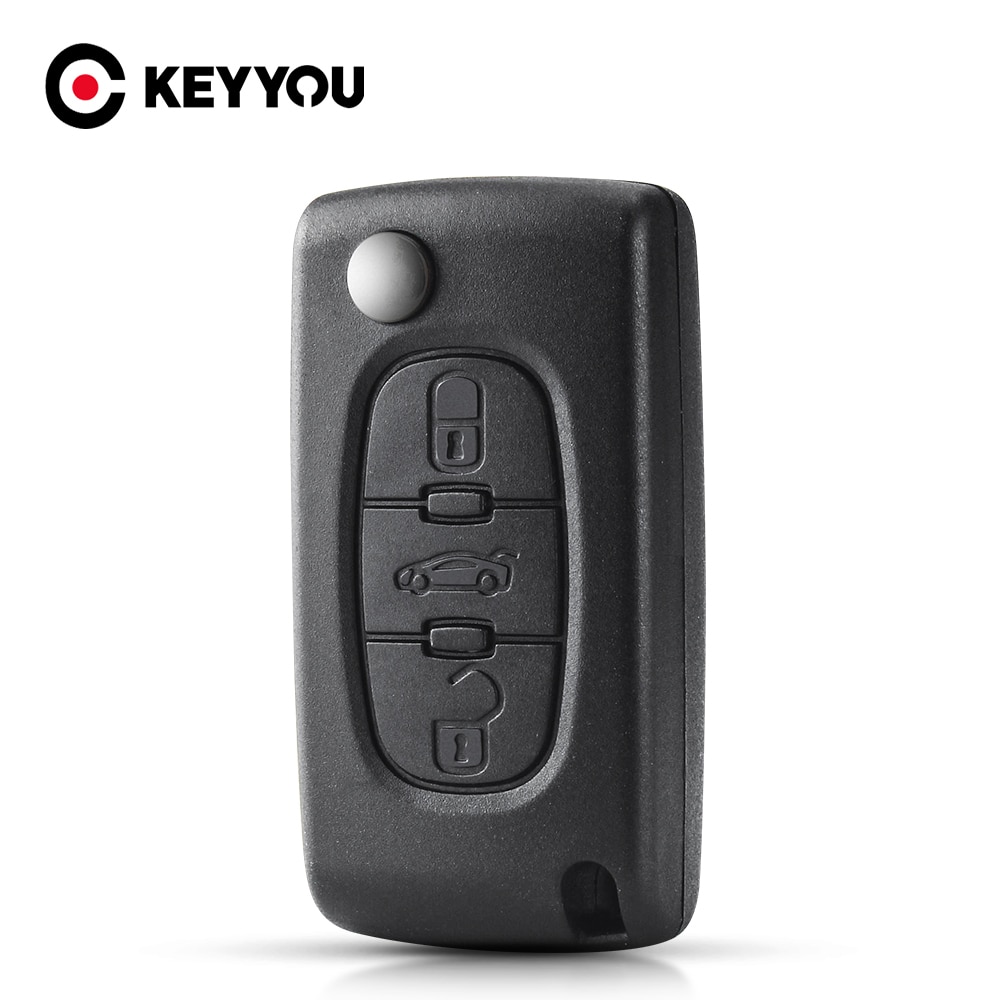 

Дистанционный Автомобильный ключ KEYYOU с 3 кнопками, чехол для Peugeot 207 208 307 308 408 Partner HU83 Blade CE0536