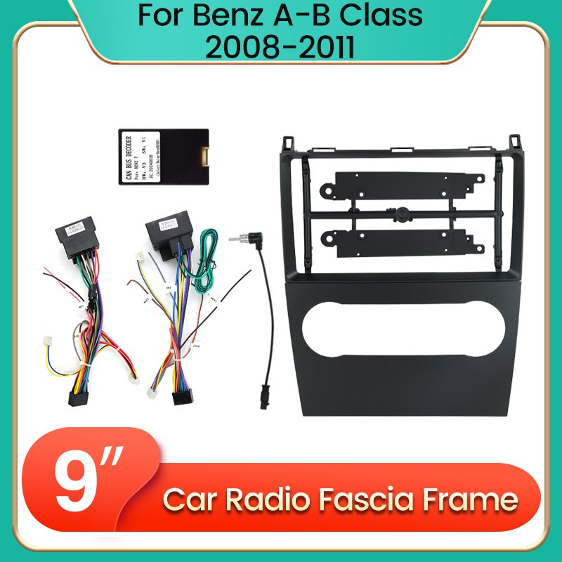 

9-дюймовая Лицевая Рамка Для Mercedes Benz B200 A B Class W169 A160 A180 A200 A220, Автомобильная Фотопанель