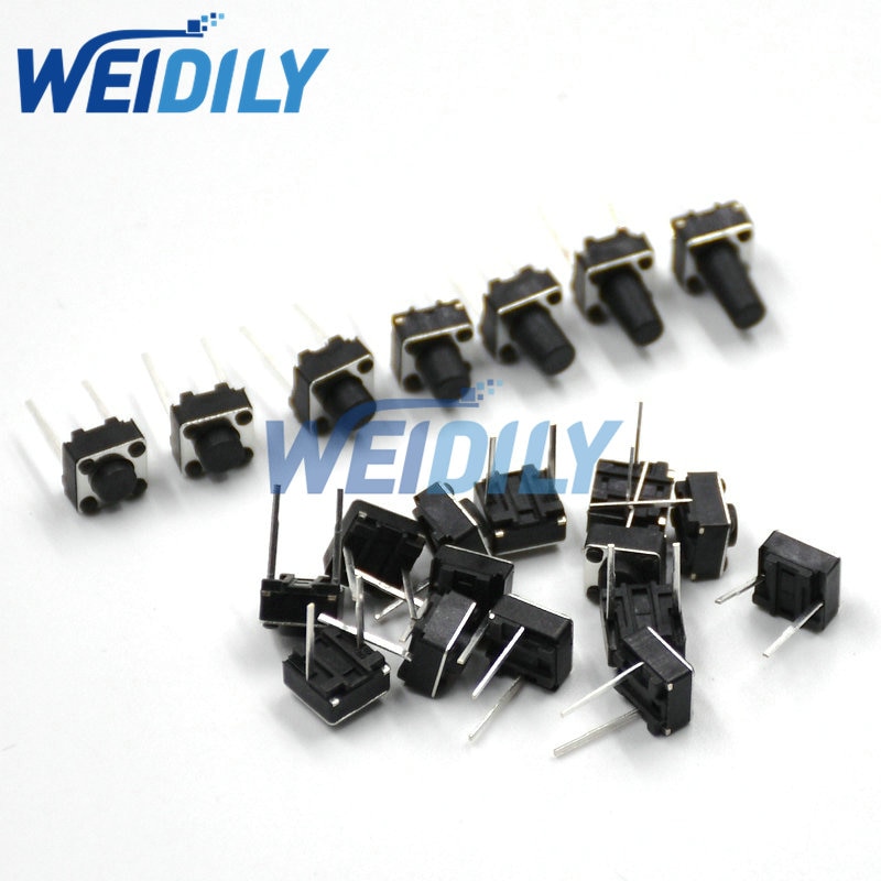 

50 шт. тактильные переключатели WEIDILY 6x6x4.3/5/6/7/8/9/10 мм