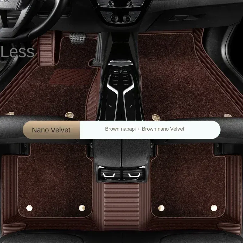 

Из искусственной кожи + нанобархатный напольный коврик для BMW X6 E71 2008-2014 F16 G06 X7 G07, 6 сидений, 7 сидений, аксессуары для интерьера