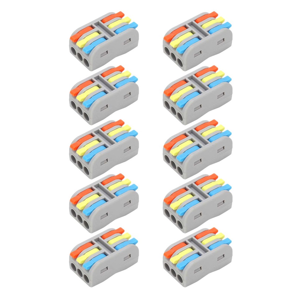 

Клеммный блок быстрого подключения Mini LeverNut 3in3out 250В
