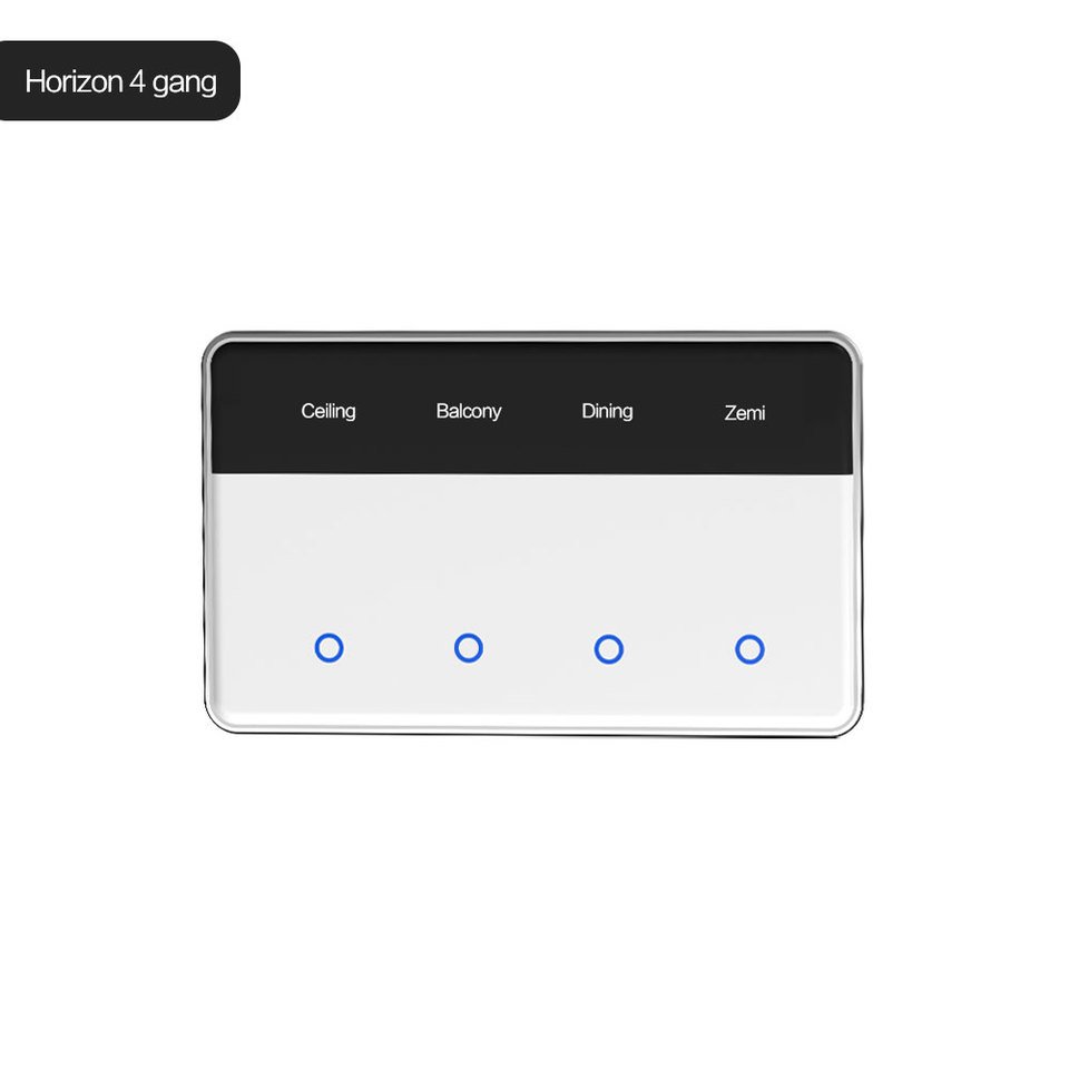 

Zemismart Zigbee DIY Name Smart Switch Горизонтальный экран дисплея Работа с Tuya 1 2 3 4 Gang Настенный выключатель освещения Alexa Google Home